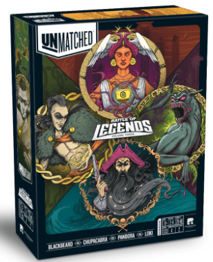Unmatched: Battle of Legends Vol. 3 - Blackbeard, Chupacabra, Pandora, and Loki