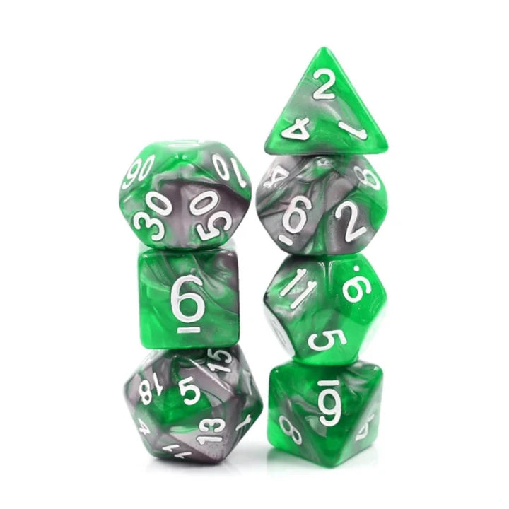 Emerald Ore Dice Set