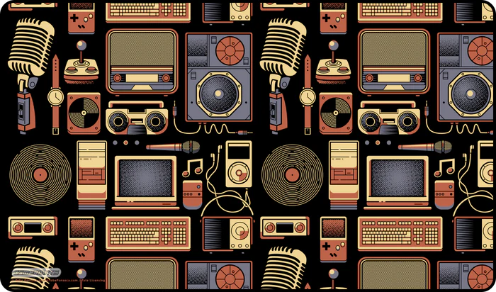 Gamermat - Vintage Vinyl by Tobe Fosneca