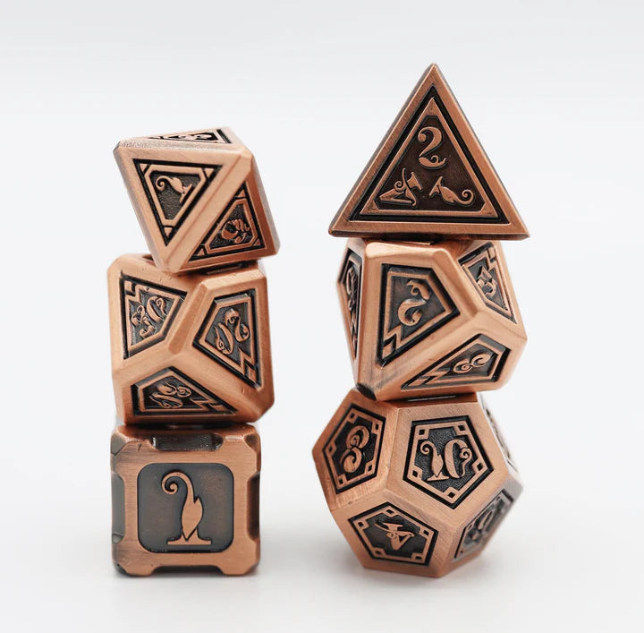 Alchemist Metals Copper  - Metal RPG Dice Set