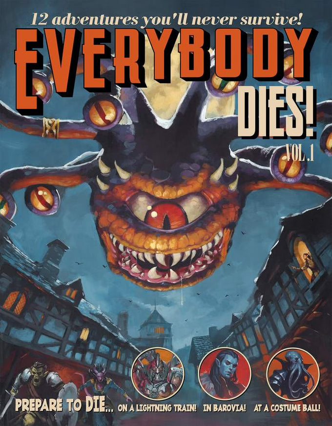 D&D Faster, Purple Worm! Everybody Dies, Vol. 1  Alternate Cover