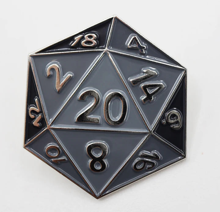 D20 Pin: Black