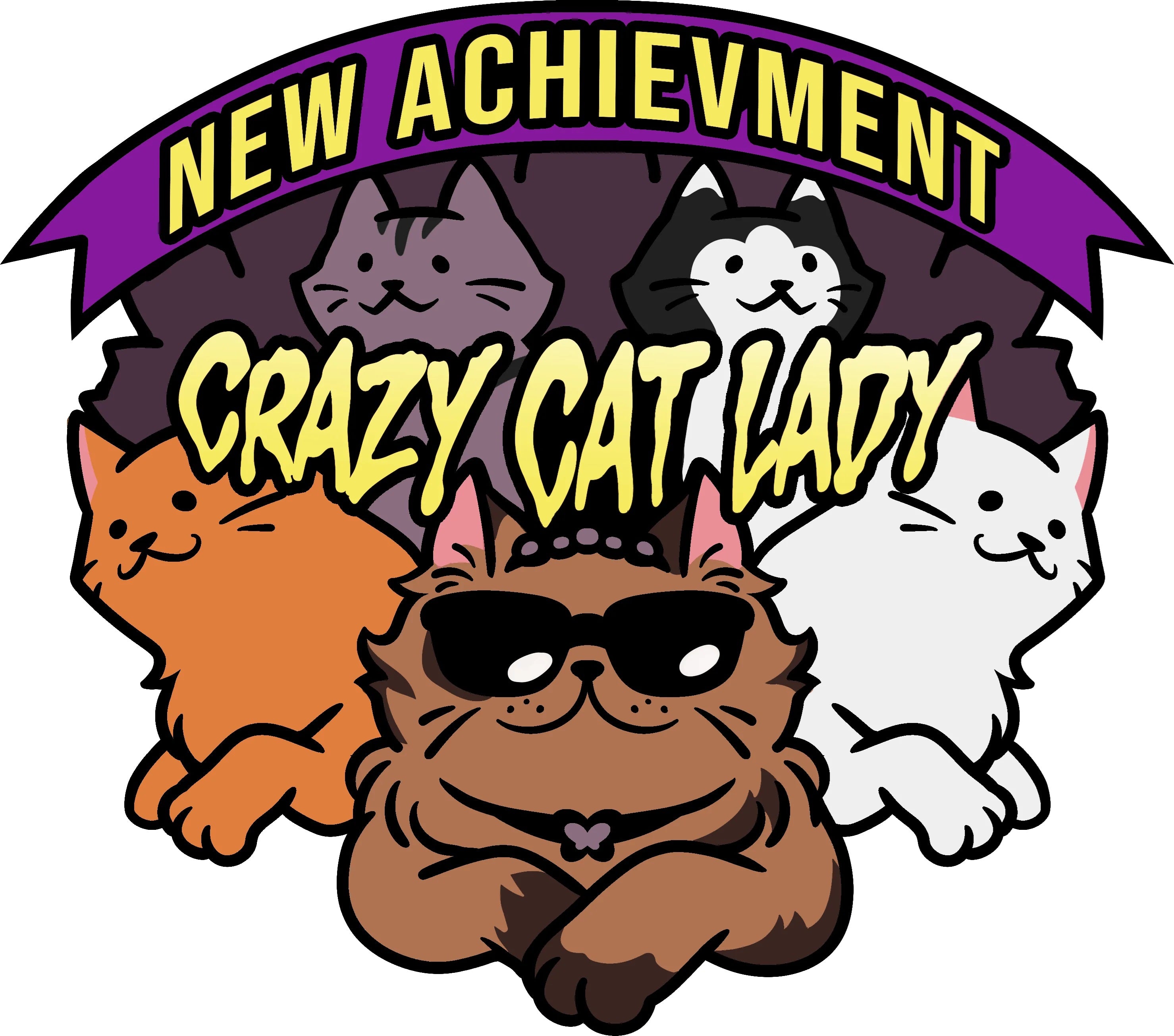 Dungeon Crawler Carl: New Achievement Crazy Cat Lady Enamel Pin
