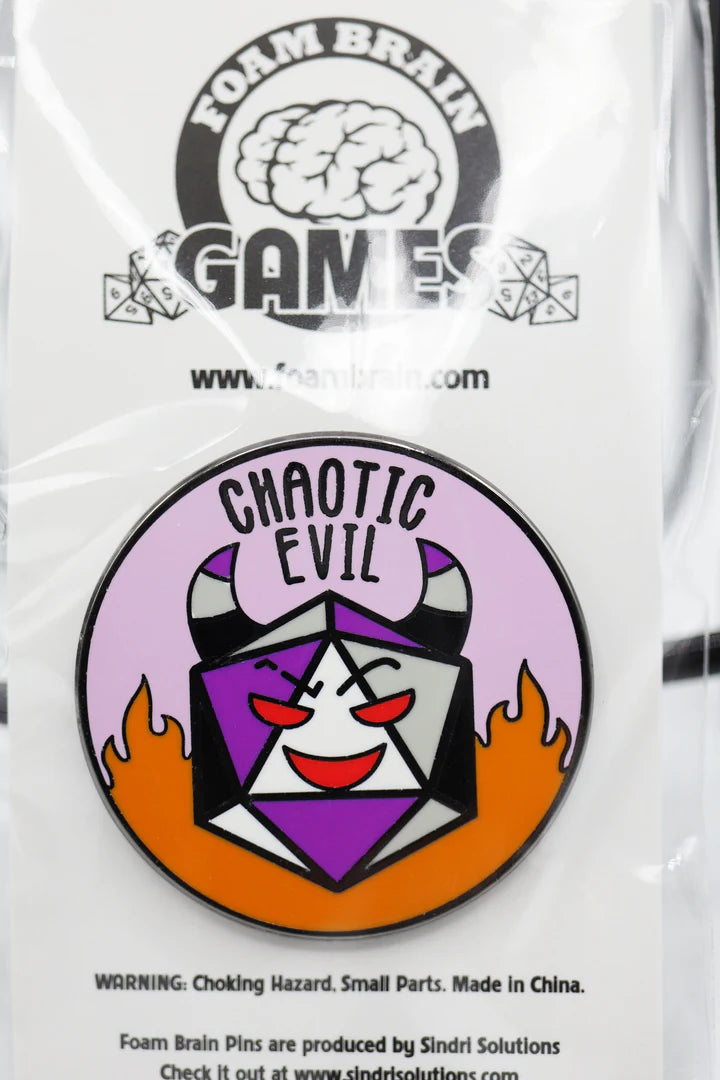 Pride Flag Alignment Pin Asexual Chaotic Evil