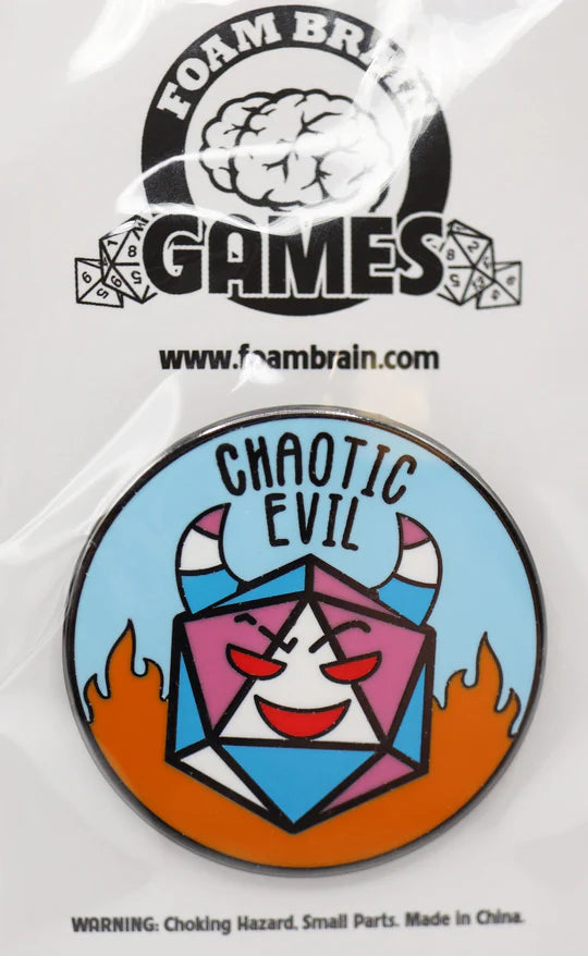 Pride Flag Alignment Pin: Transgender Chaotic Evil