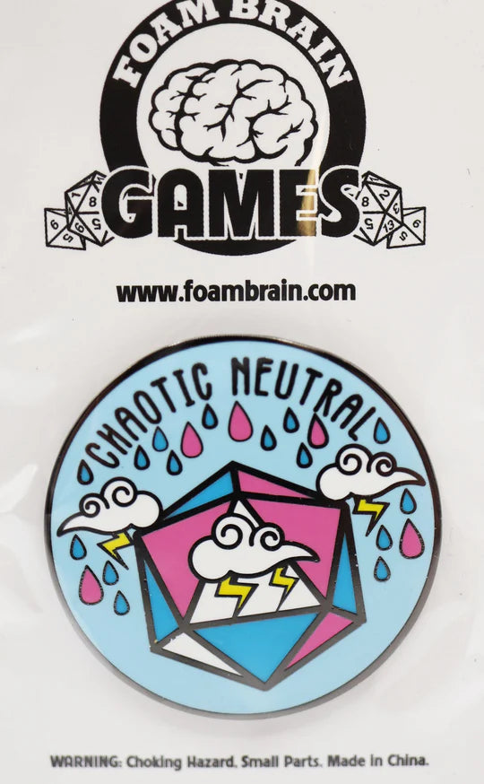 Pride Flag Alignment Pin: Transgender Chaotic Neutral