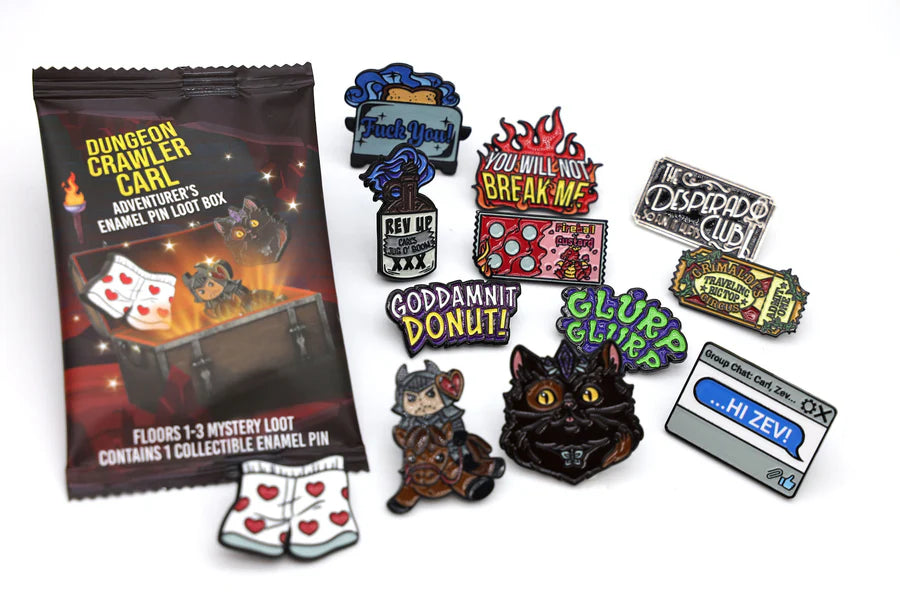 Dungeon Crawler Carl Adventurer's Pin Loot Box: Floors 1-3