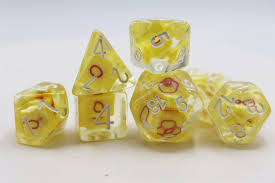 Intersex Flag Pride RPG Dice Set