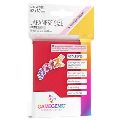 Gamegenic Prime Japanese Sized Sleeves Red