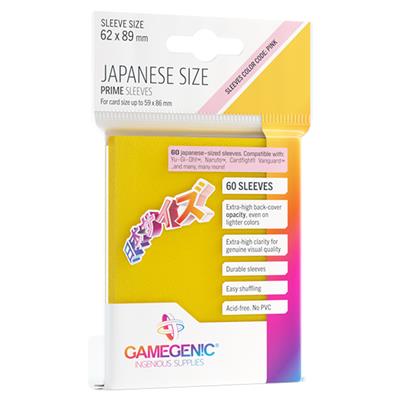 Gamegenic Prime Japanese Sized Sleeves Yellow