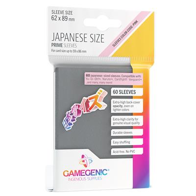 Gamegenic Prime Japanese Sized Sleeves Dark Gray