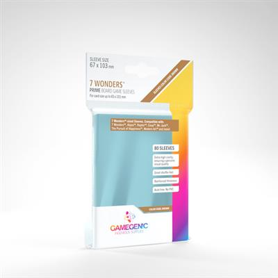 Gamegenic Prime Sleeves: 7 Wonders (67 X 103 MM)