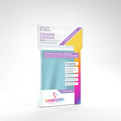 Gamegenic Prime Sleeves Standard European (62 x 94 mm)