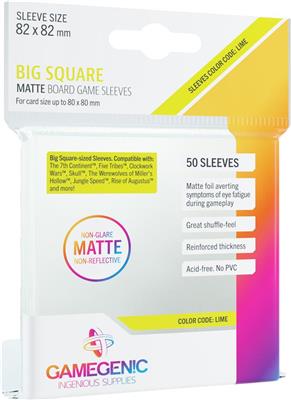 Gamegenic Big Square Matte Sleeves (82 X 82 MM)