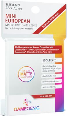 Gamegenic Matte Sleeves Mini European (46 X 71 MM)