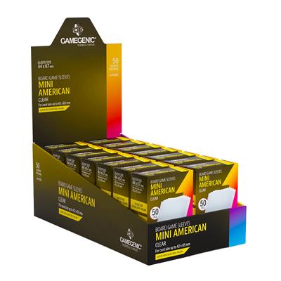 Gamegenic Board Game Sleeves Mini American Clear