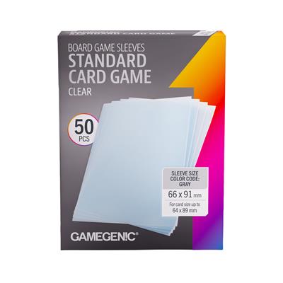 Gamegenic Board Game Sleeves Standard Card Game Clear
