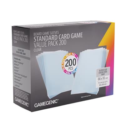 Gamegenic Prime Sleeves Standard Card Game-Size Value Pack 200