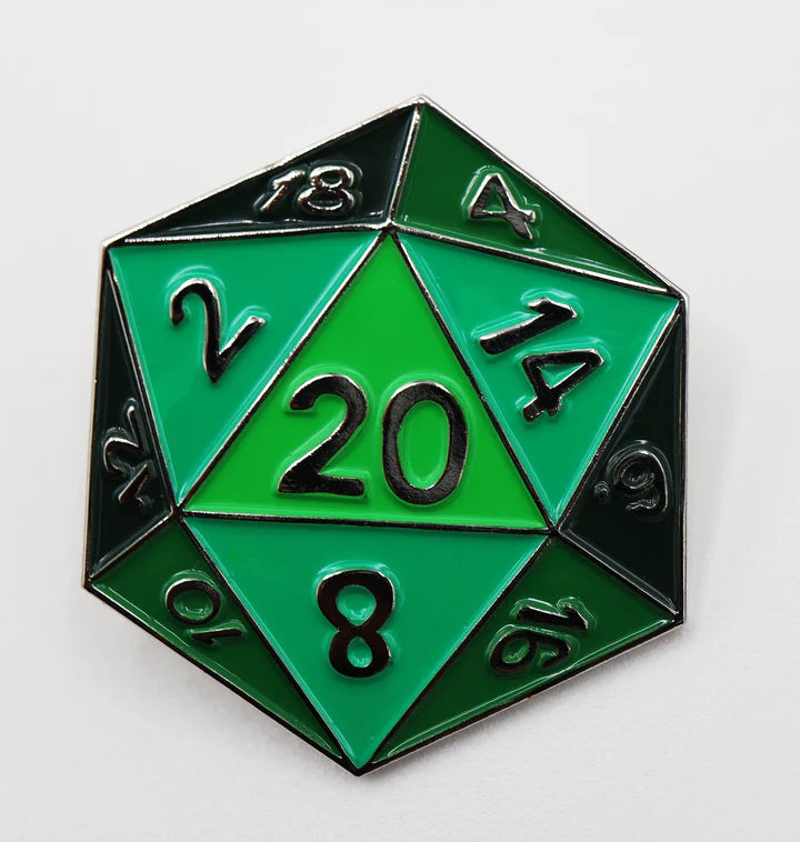 D20 Pin Green