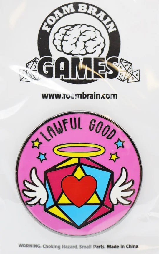 Pride Flag Alignment Pin: Pansexual Lawful Evil