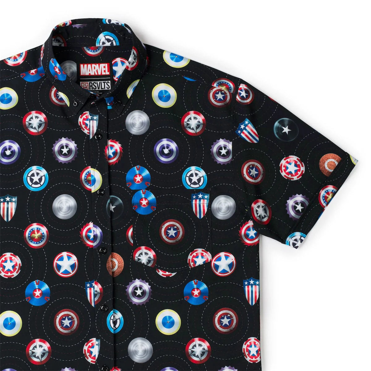 Captain America "Wield the Shield" – KUNUFLEX Short Sleeve Shirt LG