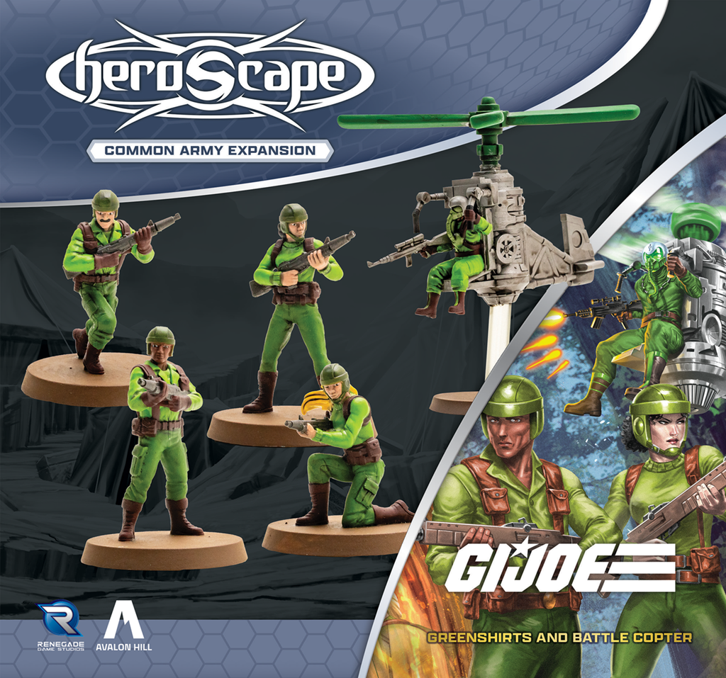 G.I. Joe Heroscape Greenshirts & Battle Copter Army Expansion