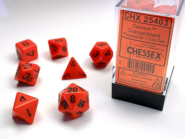 CHX 25403 OPAQUE 7-DIE SET ORANGE/BLACK