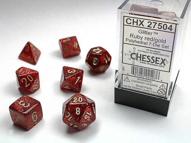 CHX 27504 GLITTER 7-DIE SET RUBY/GOLD