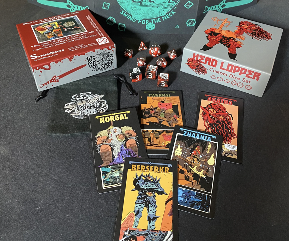 Headlopper Custom Card and Dice Set