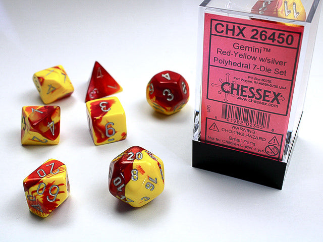 CHX 26450 GEMINI 7-DIE SET RED-YELLOW/SILVER