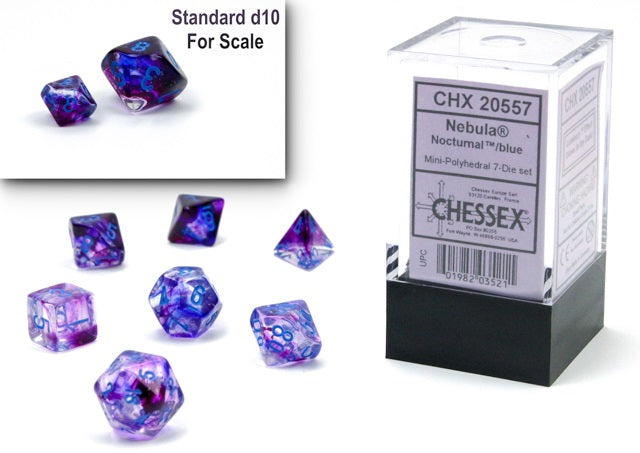 CHX 20557 MINI NEBULA 7-DIE SET NOCT/BLUE LUMINARY