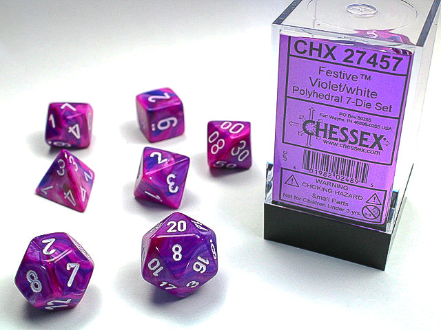 CHX 27457 FESTIVE 7-DIE SET VIOLET/WHITE
