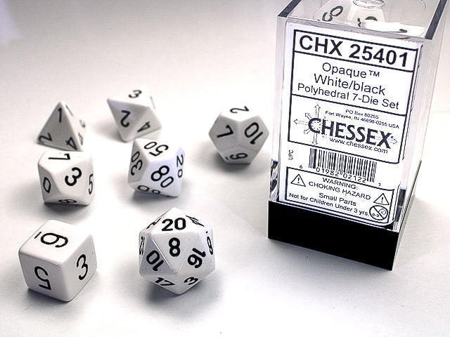 CHX 25401 OPAQUE 7-DIE SET WHITE/BLACK