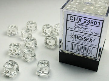 CHX 23801 TRANSLUCENT 36D6 CLEAR/WHITE 12MM
