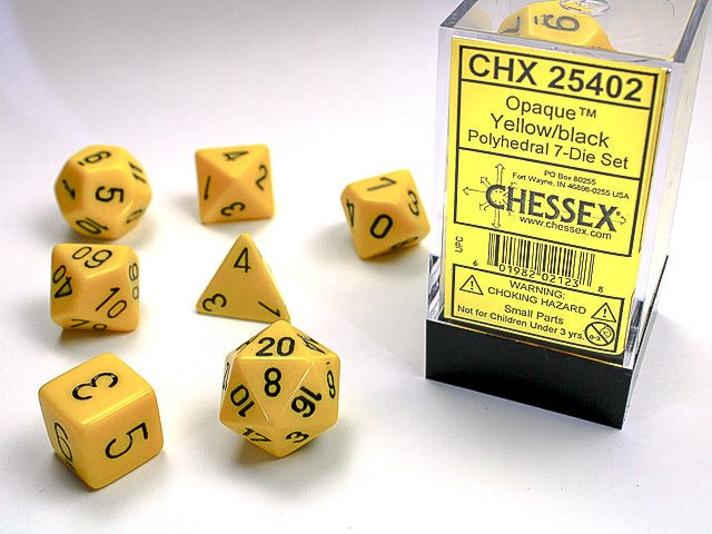 CHX 25402 OPAQUE 7-DIE SET YELLOW/BLACK