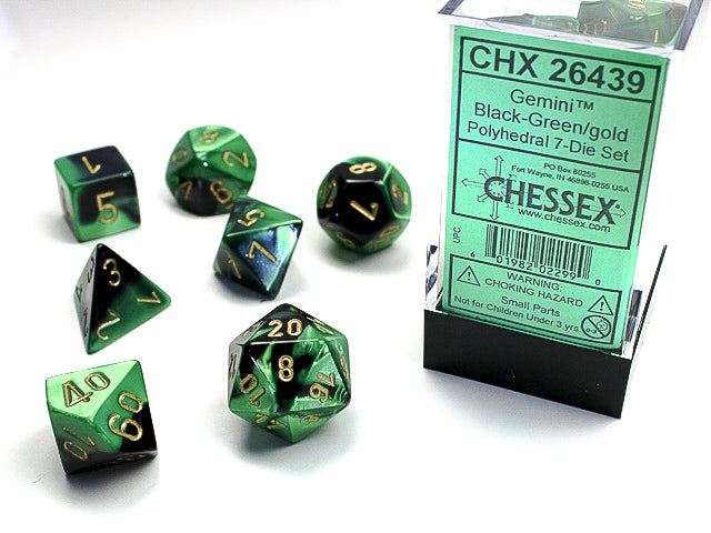 CHX 26439 GEMINI 7-DIE SET BLACK-GREEN/GOLD