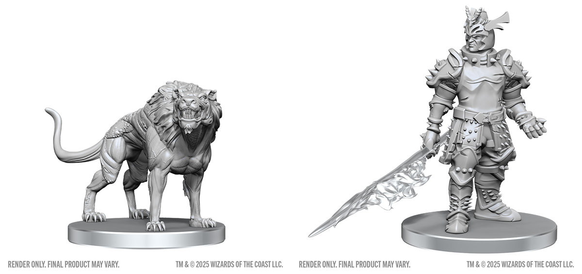 Dungeons & Dragons: Nolzur's Marvelous Unpainted Miniatures - W28 Hell Hound & Narzugon