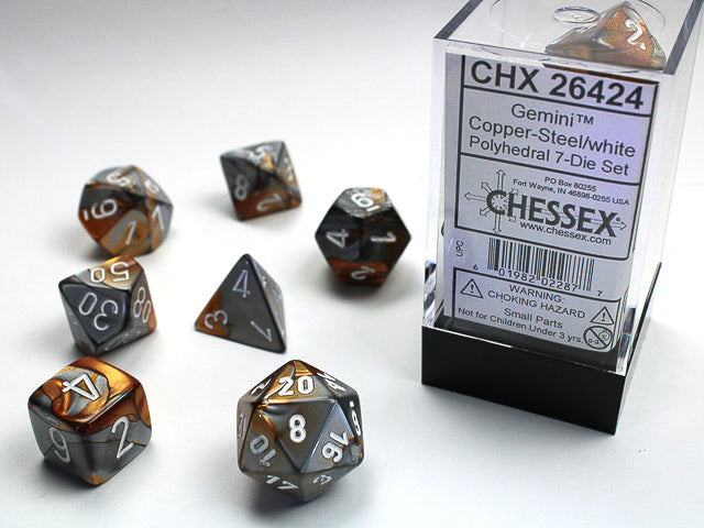 CHX26424 GEMINI 7-DIE SET COPPER-STEEL/WHITE