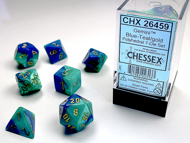 CHX 26459 GEMINI 7-DIE SET BLUE-TEAL/GOLD