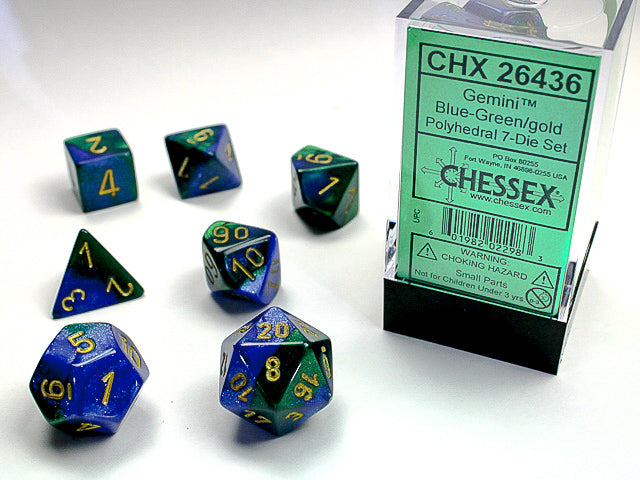 CHX 26436 GEMINI 7-DIE SET BLUE-GREEN/GOLD