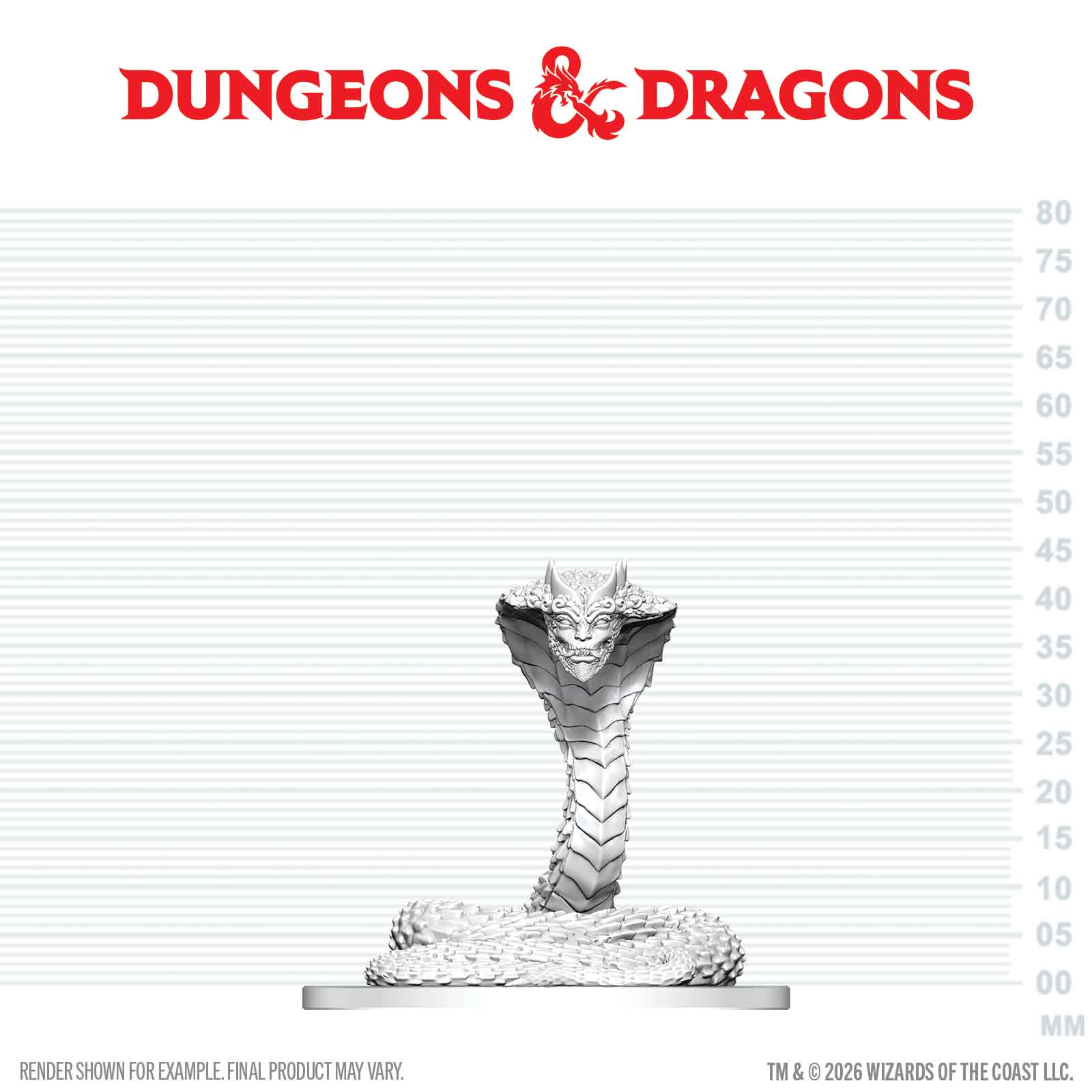 Dungeons & Dragons: Nolzur's Marvelous Unpainted Miniatures - Guardian Naga