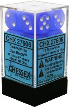 CHX 27606 FROSTED 12D6 BLUE/WHITE 16MM