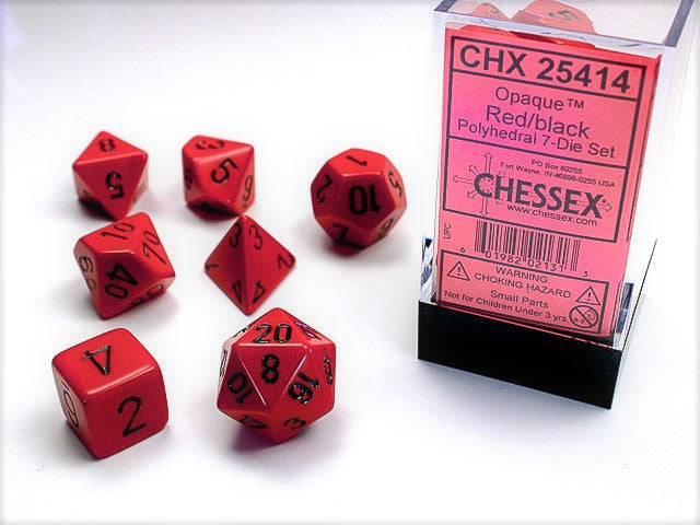 CHX 25414 OPAQUE 7-DIE SET RED/BLACK