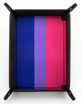FanRoll Fold Up Velvet Dice Tray - Bisexual