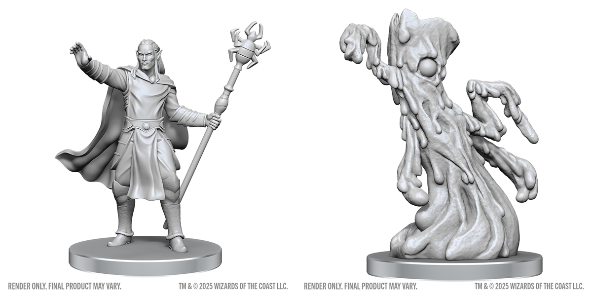 Dungeons & Dragons: Nolzur's Marvelous Unpainted Miniatures - W28 Drow Mage & Yochlol