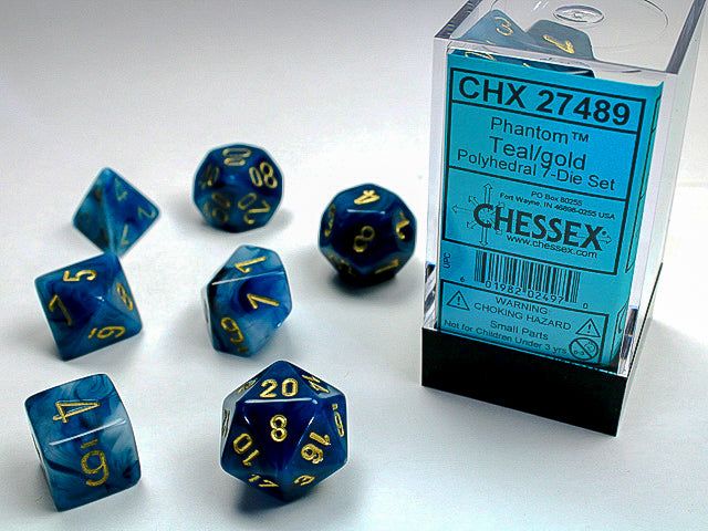 CHX 27489 PHANTOM 7-DIE SET TEAL/GOLD