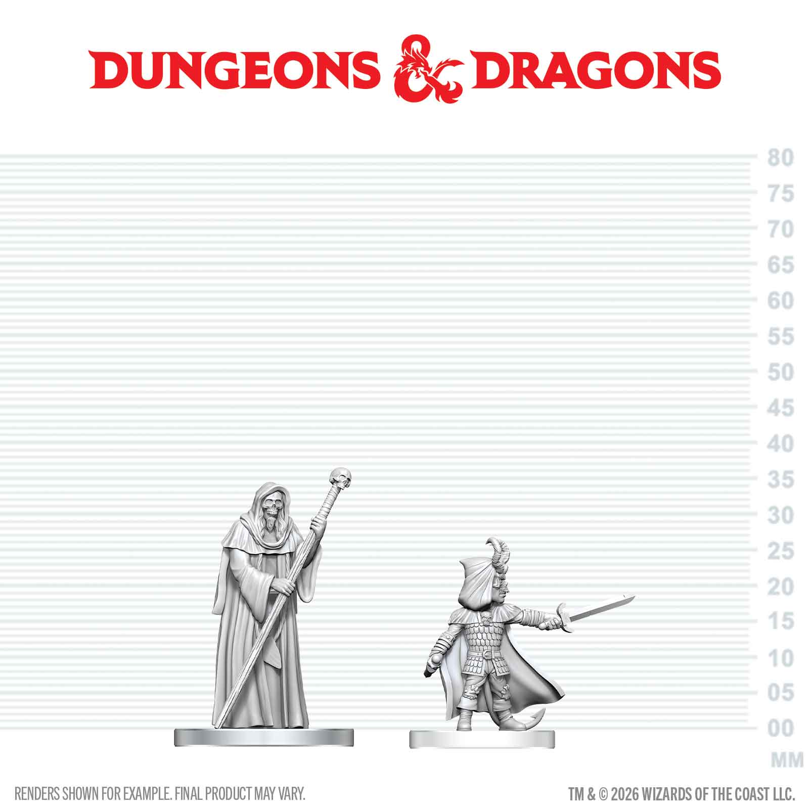 Dungeons & Dragons: Nolzur's Marvelous Unpainted Miniatures - W29 Cultist of Bhaal & Cultist of Myrkul