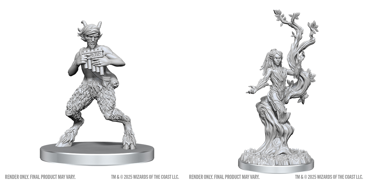 Dungeons & Dragons: Nolzur's Marvelous Unpainted Miniatures - W28 Satyr & Dryad