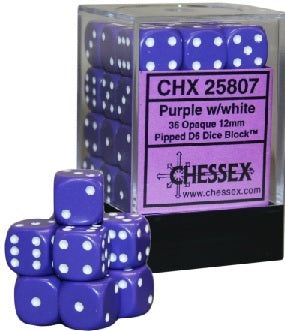 CHX 25807 OPAQUE 36D6 PURPLE/WHITE 12MM