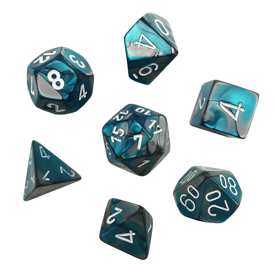 CHX 20656 MINI GEMINI 7-DIE SET STEEL-TEAL/WHITE